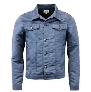 NWT Blue Retro Faux Suede Jacket